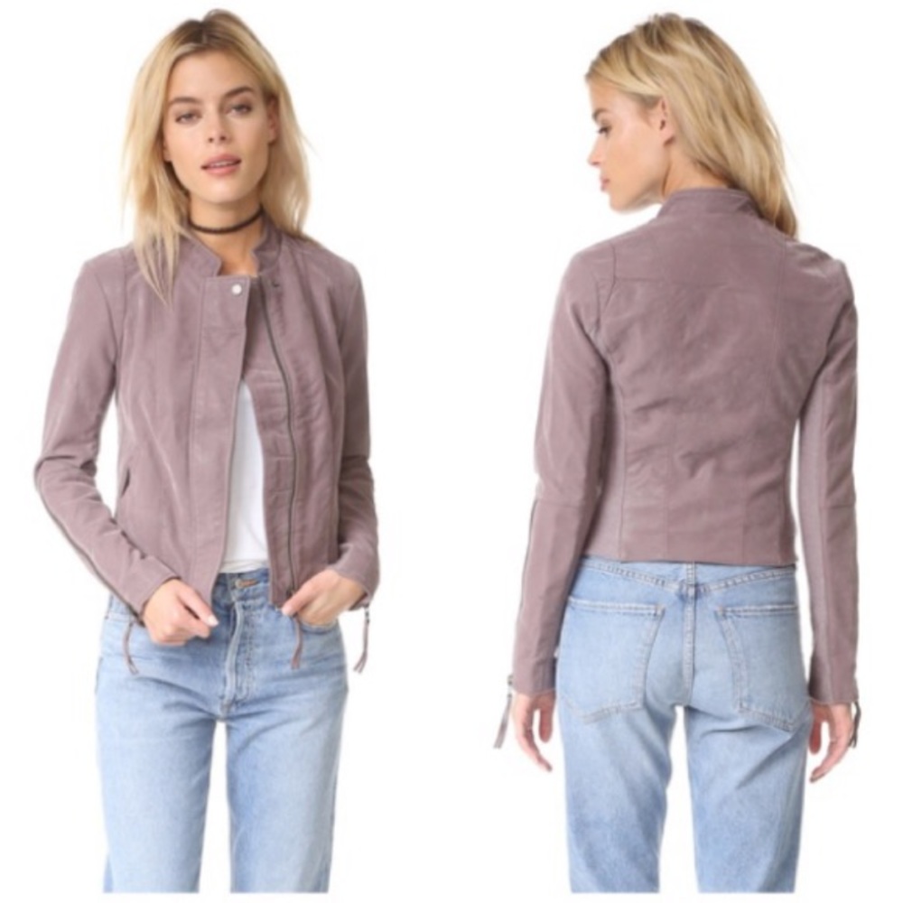 FREE PEOPLE FAUX LEATHER JACKET